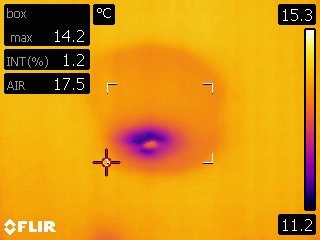 thermal imaging to detect moisture